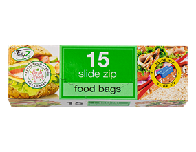 Wholesale Food Bags Slide Zip 15pk| Gem imports Ltd