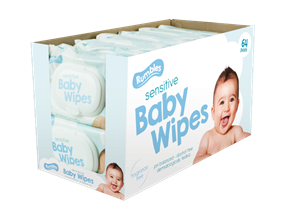 Sensitive Baby Wipes - 64 Pack