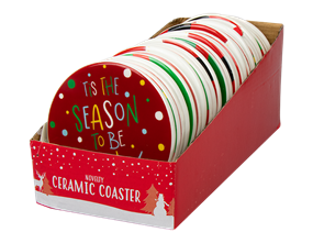 Wholesale Christmas Ceramic Coasters | Gem Imports Ltd