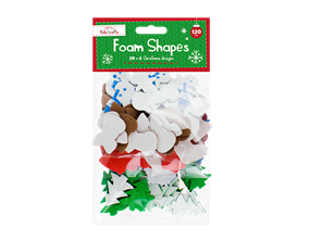 Christmas Craft Foam Shapes - 120 Pack