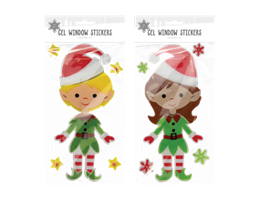 Wholesale Christmas Elf Gel Window Sticker | Gem Imports Ltd