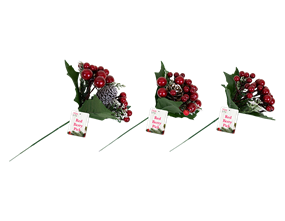 Wholesale Christmas Red Berry Pick | Gem Imports Ltd