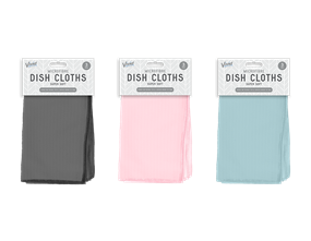 Wholesale Microfibre colour dish cloths 3pk | Gem imports Ltd