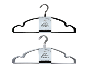 Wholesale Non slip Plastic Coated Hangers 10pk | Gem imports Ltd