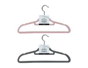 Wholesale Flocked Non-Slip Hangers 10pk | Gem imports Ltd