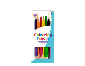 Wholesale colouring Pencils with grippers 8pk