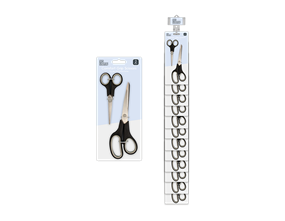 Wholesale Comfort Grip Scissors 2pk With Clip Strip