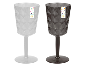 Wholesale Diamond Plastic wine glass | Gem imports Ltd.