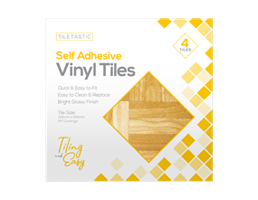 Wood Self Adhesive Vinyl Tiles - 4 Pack