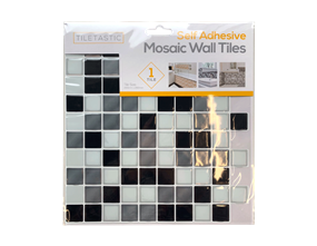 Wholesale Black & White Self Adhesive Mosaic Wall Tiles