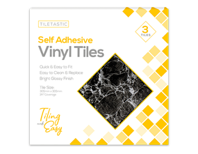 Wholesale Dark Marble Adhesive Vinyl Floor Tiles 3pk