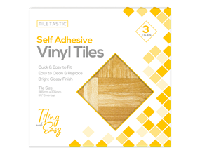 Wholesale Wood Adhesive Vinyl Floor Tiles 3pk