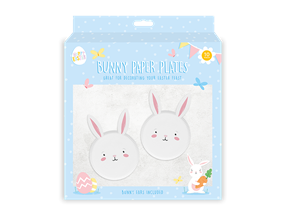 Wholesale Easter Bunny Paper Plates with Attachable Ears
