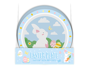 Wholesale Easter Re-usable Plate 21cm PDQ