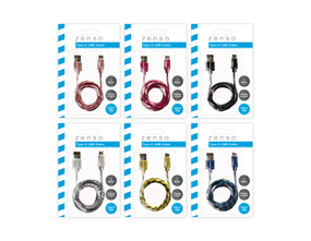 Coloured USB Cable Type C 1m