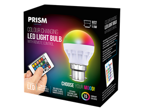 Wholesale colour changing light bulb with remote RC/BCB22