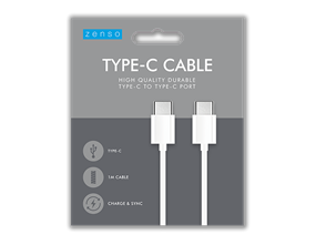 Wholesale White Type C to Type C cable 1m