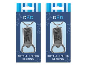Father's Day Metal Bottle Opener Keyring