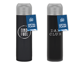Wholesale Father's Day Foil Metal Flasks