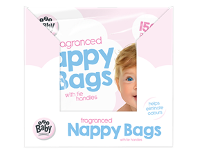 Wholesale Fragranced Nappy Bags 150pk