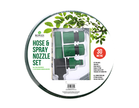 30m Hose & Spray Nozzle Set