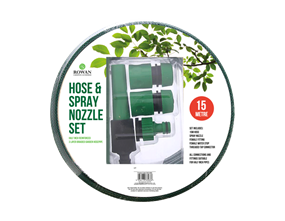 15m Hose and Nozzle Spray Set