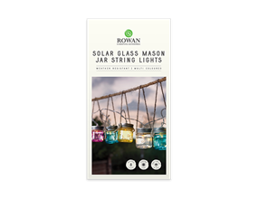 Wholesale 8 solar glass mason jar string lights | Gem imports Ltd