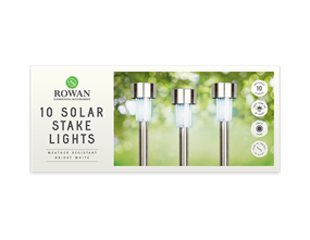 Wholesale 10 solar stake lights bright white | Gem imports Ltd.