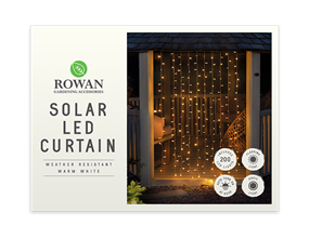Wholesale 200 Solar LED light curtain warm white | Gem imports Ltd.