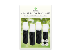 Wholesale Rattan Effect solar Post lights | Gem imports Ltd.