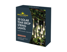 Wholesale Tear Drop Solar String Lights Warm White