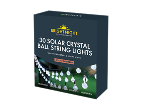 Wholesale Crystal Ball Solar String Lights Bright White