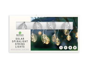 Wholesale 10 solar spiral string lights | Gem imports Ltd