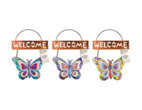 Wholesale Metal Butterfly Welcome sign | Gem imports Ltd