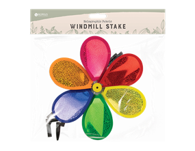 Wholesale Holographic Fabric Windmill on stick | Gem imports Ltd.