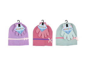 Wholesale Girls Beanie Hat & Gloves Sets | Gem Imports Ltd
