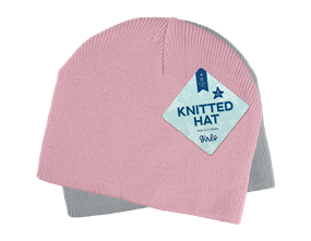 Wholesale Girls Knitted Hat 2pk Asstd Sizes