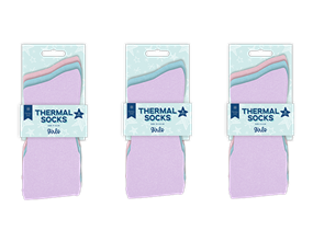 Wholesale Girls Thermal Socks 3pk