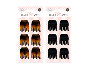 Wholesale Hair Claws 6 Pack | Gem Imports Ltd