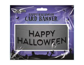 Wholesale Happy Halloween Card Banner | Gem imports Ltd