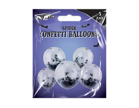 Wholesale 12" Spider confetti balloons | Gem imports Ltd