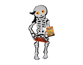 Wholesale Felt hanging skeleton | Gem imports Ltd