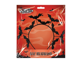 Wholesale Black Glitter Bat  Headband| Gem imports