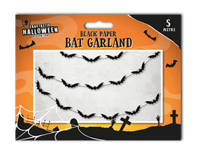 Wholesale Halloween Bat Paper Garland 5m