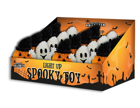 Wholesale Halloween Light up Squishy Toy PDQ