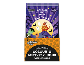 Wholesale Halloween Colour & Activity Book with Stickers PDQ