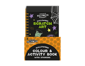 Wholesale Spooky Halloween Scratch Art Book PDQ