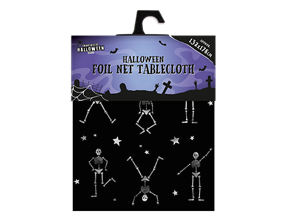 Wholesale Halloween Foil Net Tablecloth