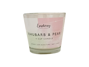 Wholesale Rhubarb & Pear V Cup Candles | Gem Imports Ltd