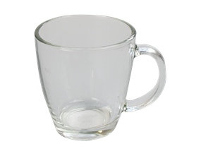 Wholesale Glass Coffee Cup 350ml | Gem imports Ltd